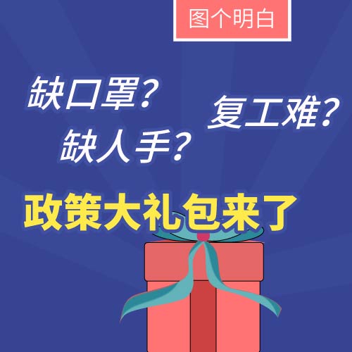 缺口罩、缺人手、復(fù)工難？老板們別愁，政策大禮包來了